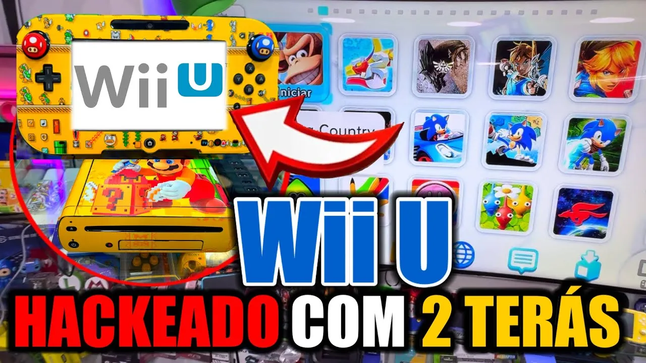 DESTRINCHANDO WiiU Desbloqueado c/ 2 Terás  e+ 1k de Jogos (LOJA NA SANTA EFIGÊNIA) - YouTube