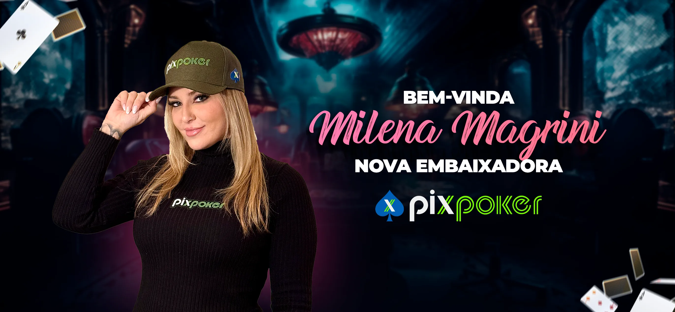 Milena Magrini é a nova embaixadora do PixPoker